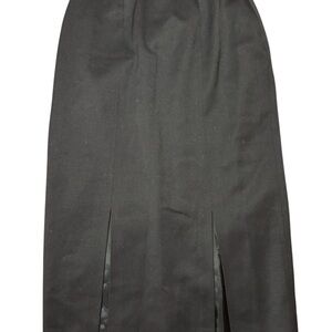 Alfani Black Double-Slit Pencil Skirt
